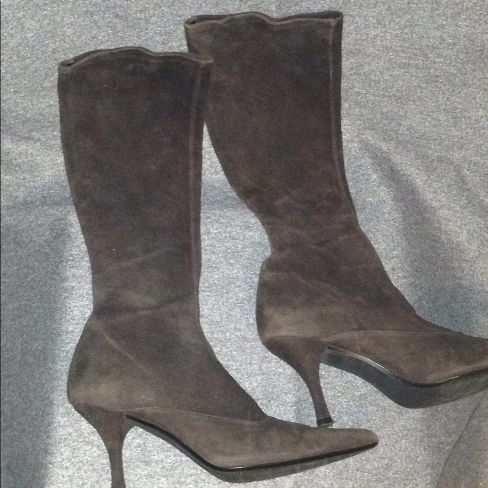 STUART WEITZMAN THE WANESSA 75 BOOT CHOCOLATE - Picture 1 of 3